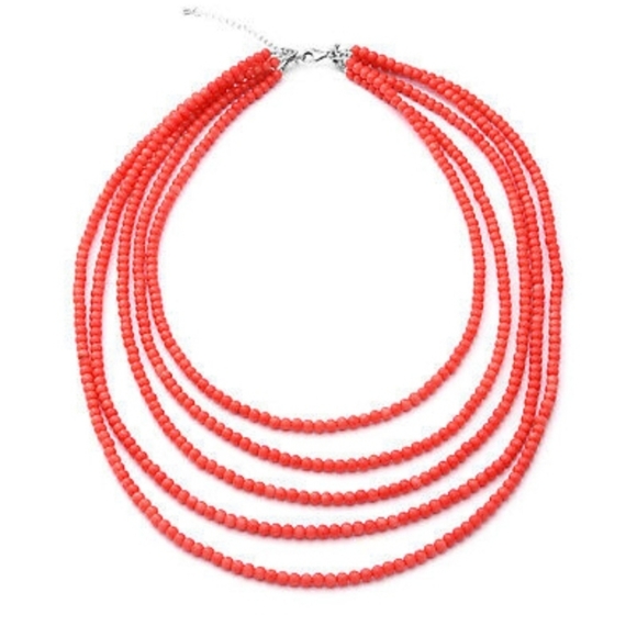 💥✨️925SS NATURAL PINK CORAL NECKLACE EARRINGS SET 💫✨️ BRAND NEW IN BOX - Picture 2 of 7